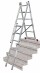 Vielzweckleiter Alu KRAUSE® CORDA® mit Treppenfunktion